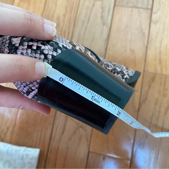 Jeffrey Campbell Kelam pink‎ snake print booties size 6.5 - Picture 9 of 9